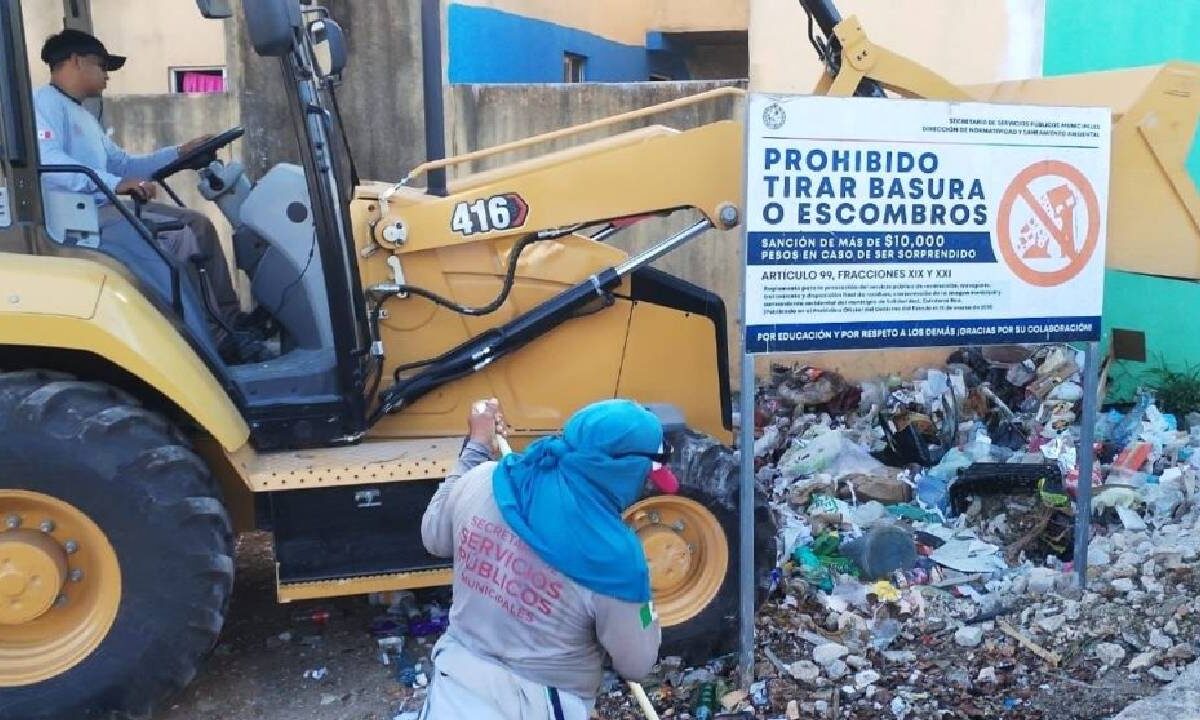 Playa del Carmen implementa programa de limpieza.