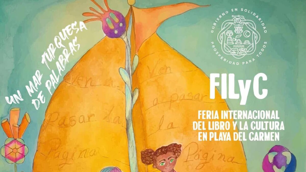 Anuncian feria del libro en Playa del Carmen.