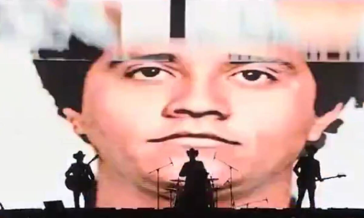 La imagen de "El Mencho" fue proyectada.