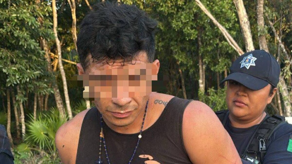 Recapturan a reo fugado en Cancún.