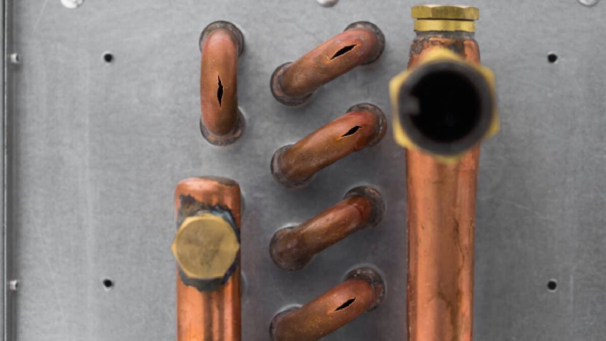 Los detenidos por robo de cobre.