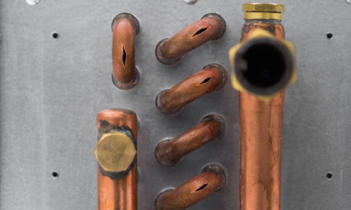 Los detenidos por robo de cobre.