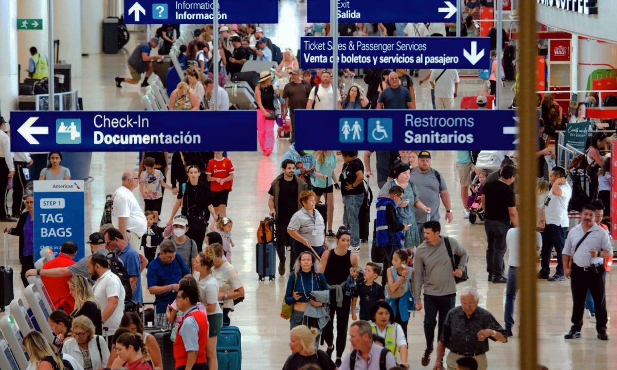 Aeropuerto de Cancún.