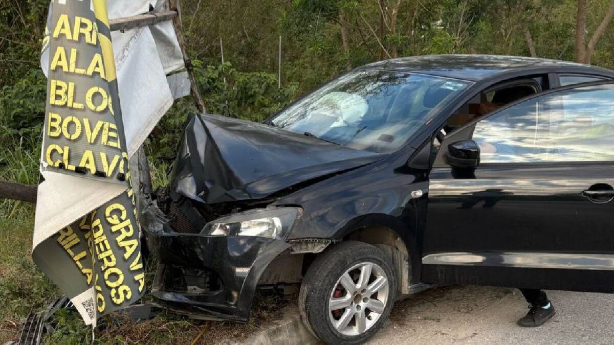 En Cancún se reportan dos accidentes.