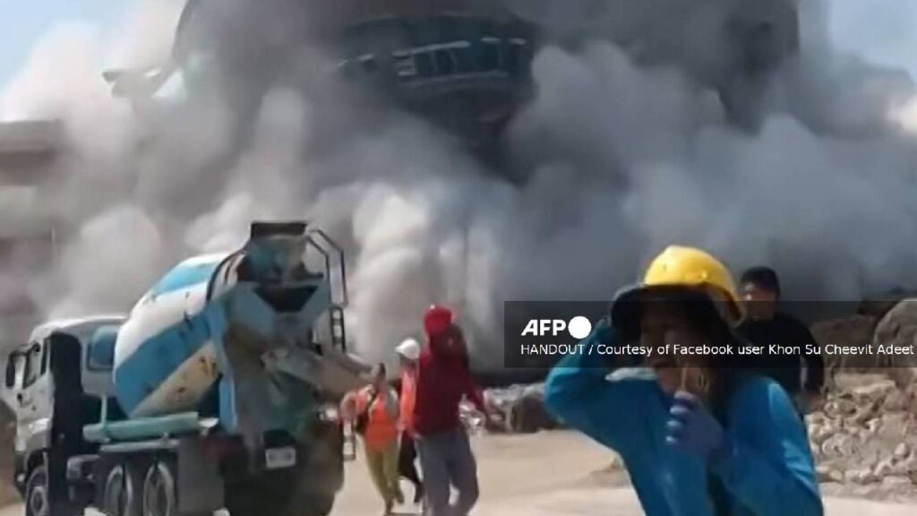 Potente terremoto en Asia.