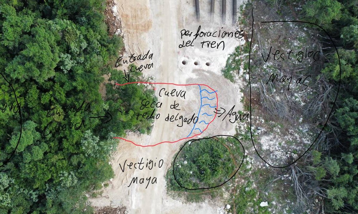 Construcción del Tramo 5 del Tren Maya.
