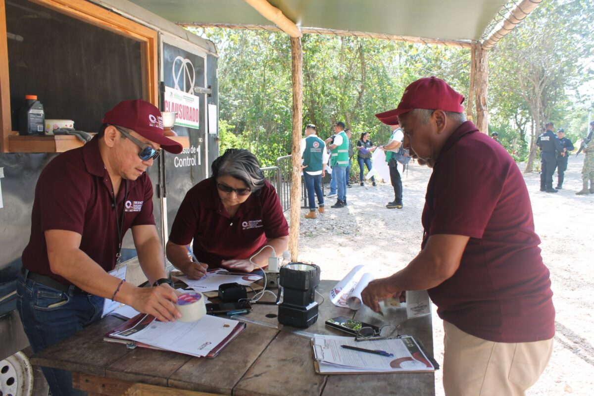 Clausura de predios en la Ruta de los Cenotes.
