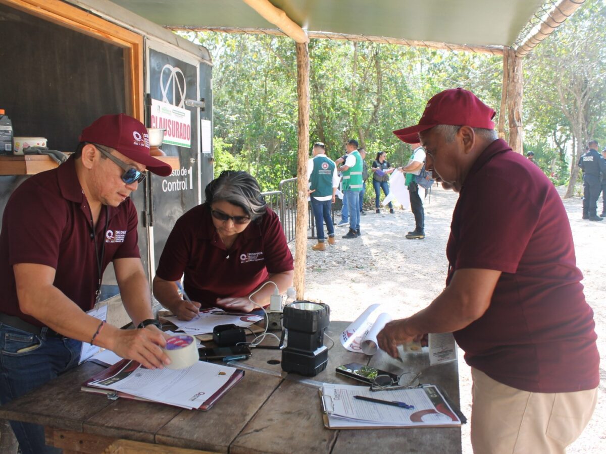 Clausura de predios en la Ruta de los Cenotes.