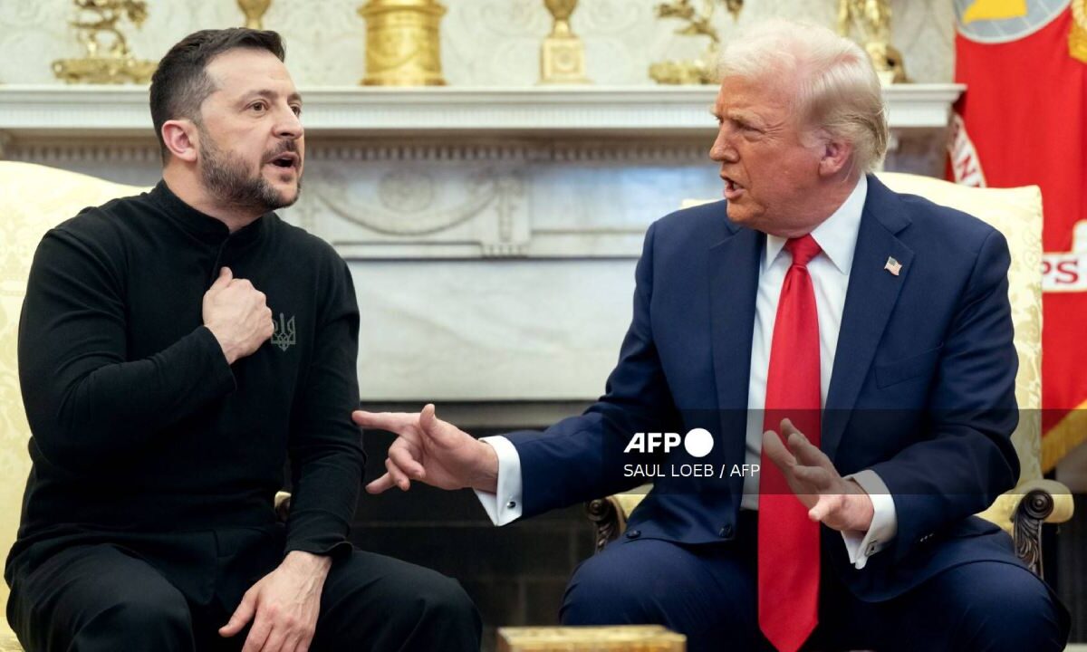 El presidente estadounidense Donald Trump y el ucraniano Volodymyr Zelensky, en la Oficina Oval de la Casa Blanca.