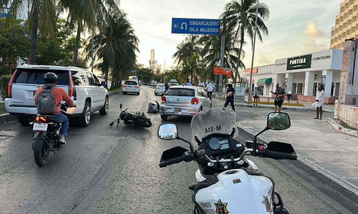 Dos accidentes mañaneros ocurrieron en Cancún.