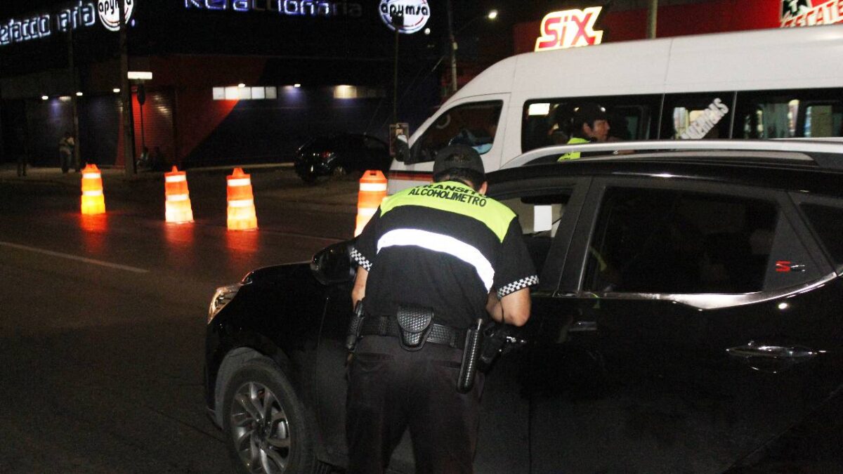 Alcoholímetro en Cancún.