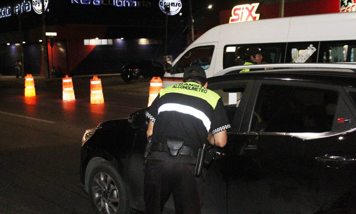 Alcoholímetro en Cancún.