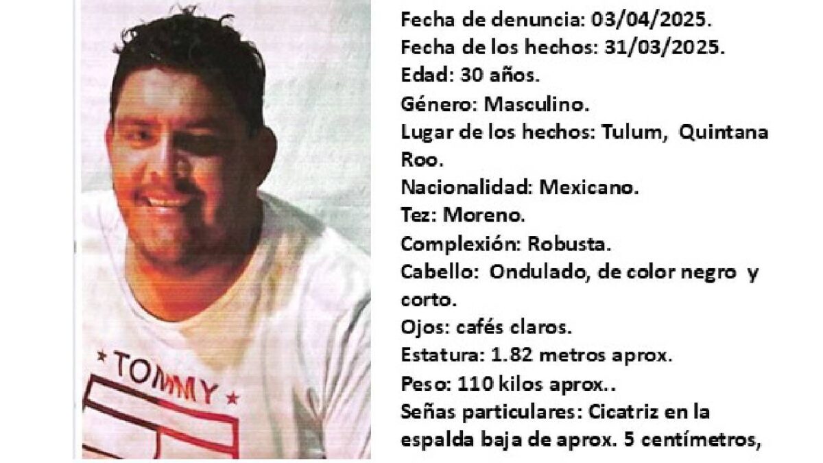 Desaparece taxista en Tulum.