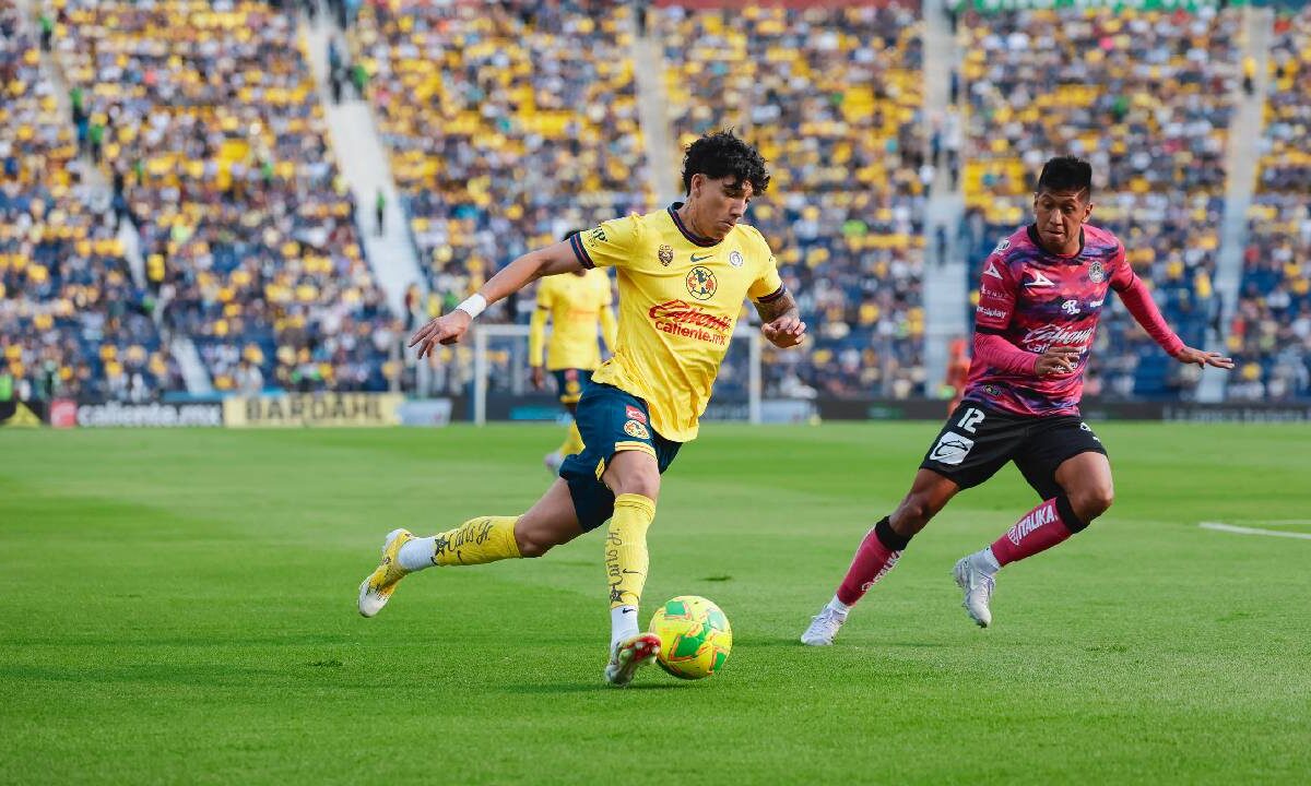 América vs Mazatlán. El partido lo ganaron las Águilas.