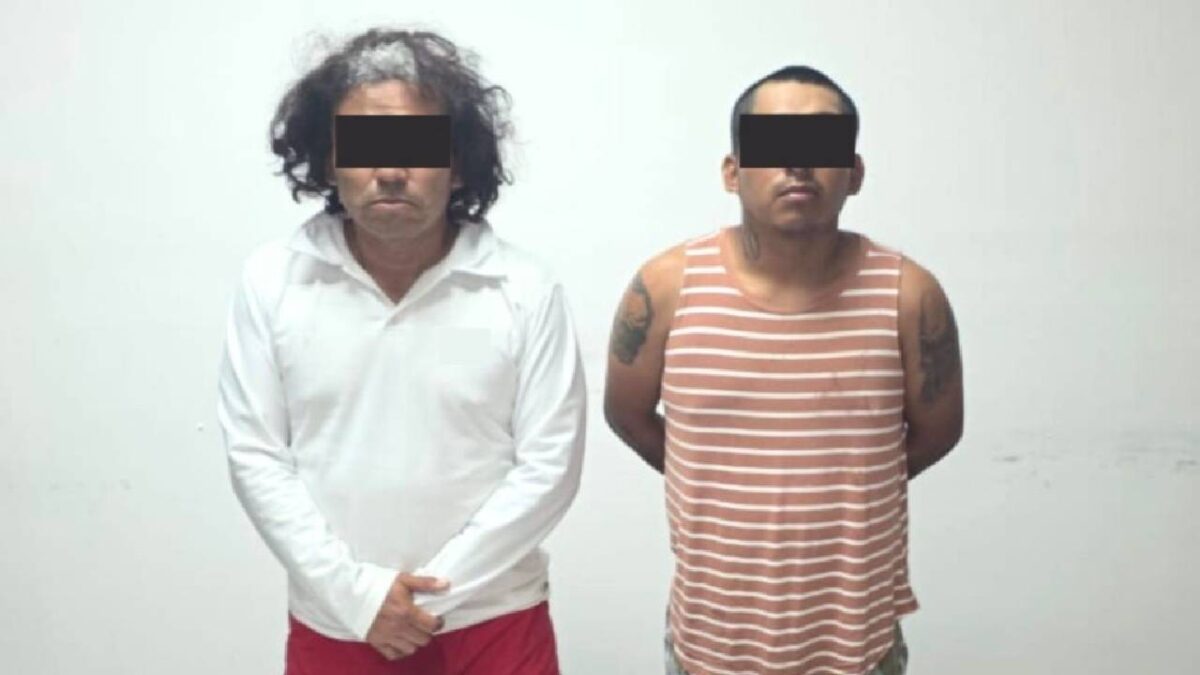 Los 2 detenidos por la balacera en Isla Mujeres.