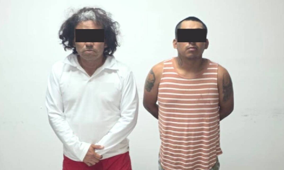 Los 2 detenidos por la balacera en Isla Mujeres.