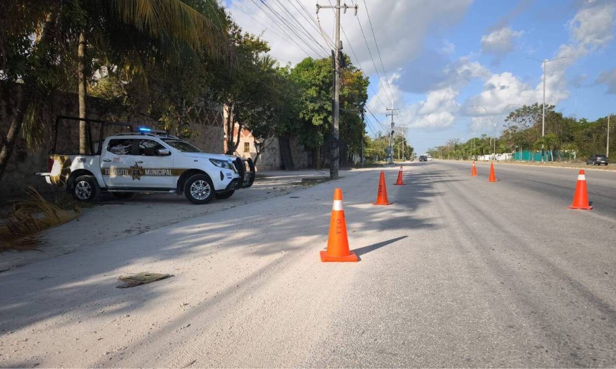 Cierres viales en Cancún por obras.
