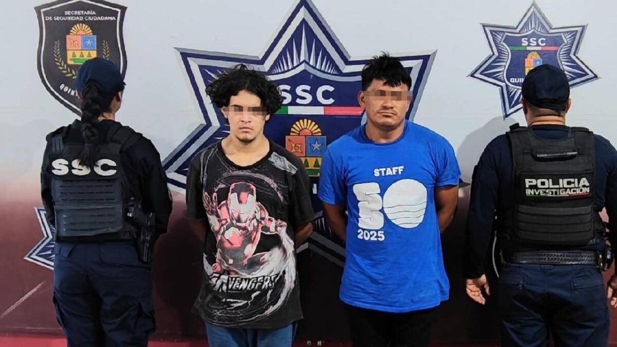 Dos detenidos en Cancún con motos robadas.