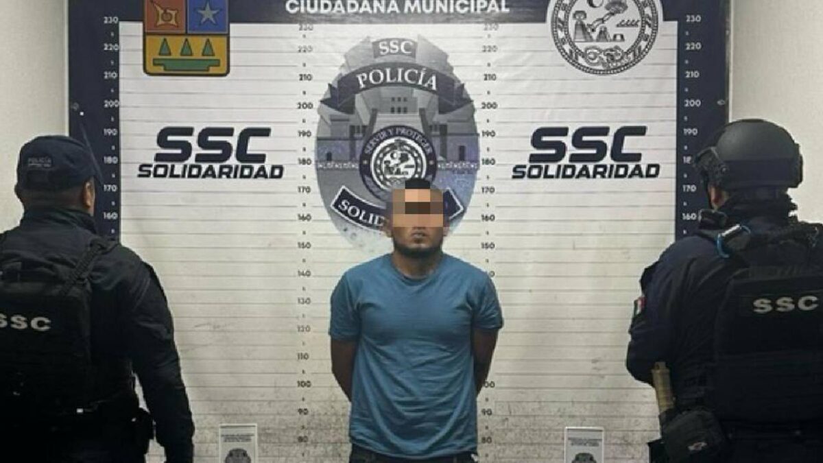 Cae sujeto por venta de drogas en Playa del Carmen.