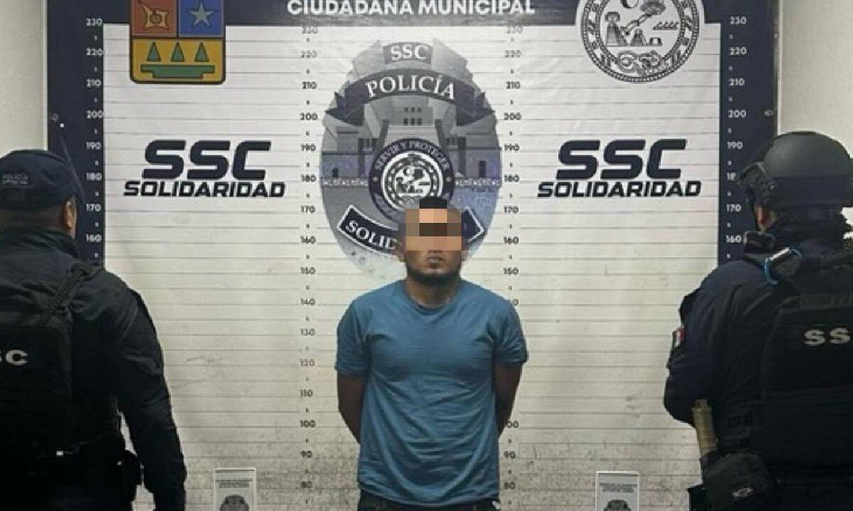 Cae sujeto por venta de drogas en Playa del Carmen.