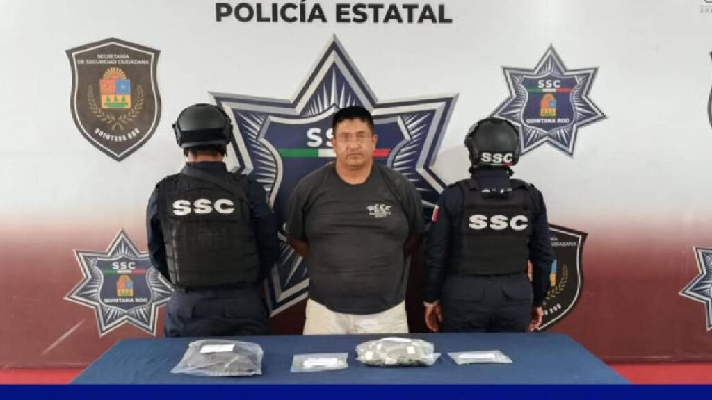 El sujeto fue detenido en Cancún.