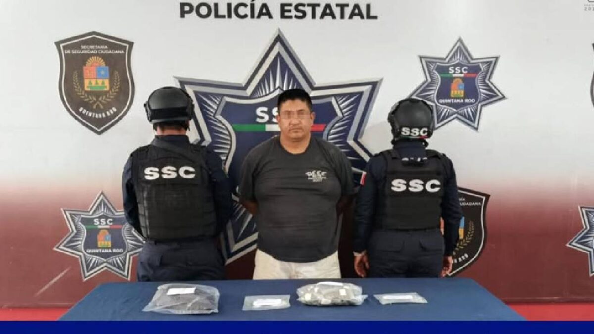 El sujeto fue detenido en Cancún.