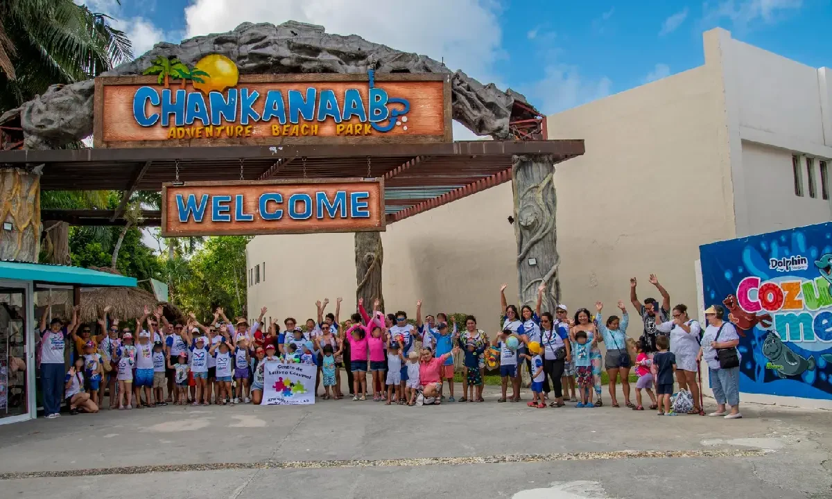 Chankanaab recibió a personas con autismo.