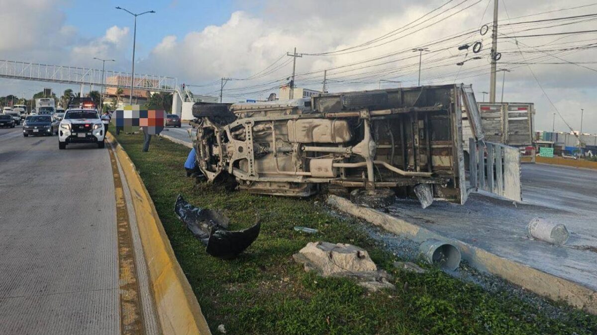 En Cancún se reportan dos choques.