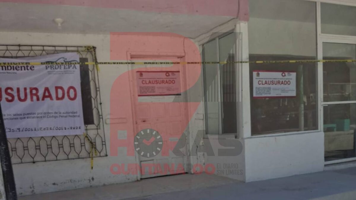 Clausuran obra en Holbox.