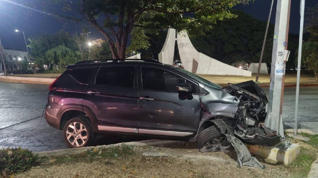 Accidente en el centro de Cancún.