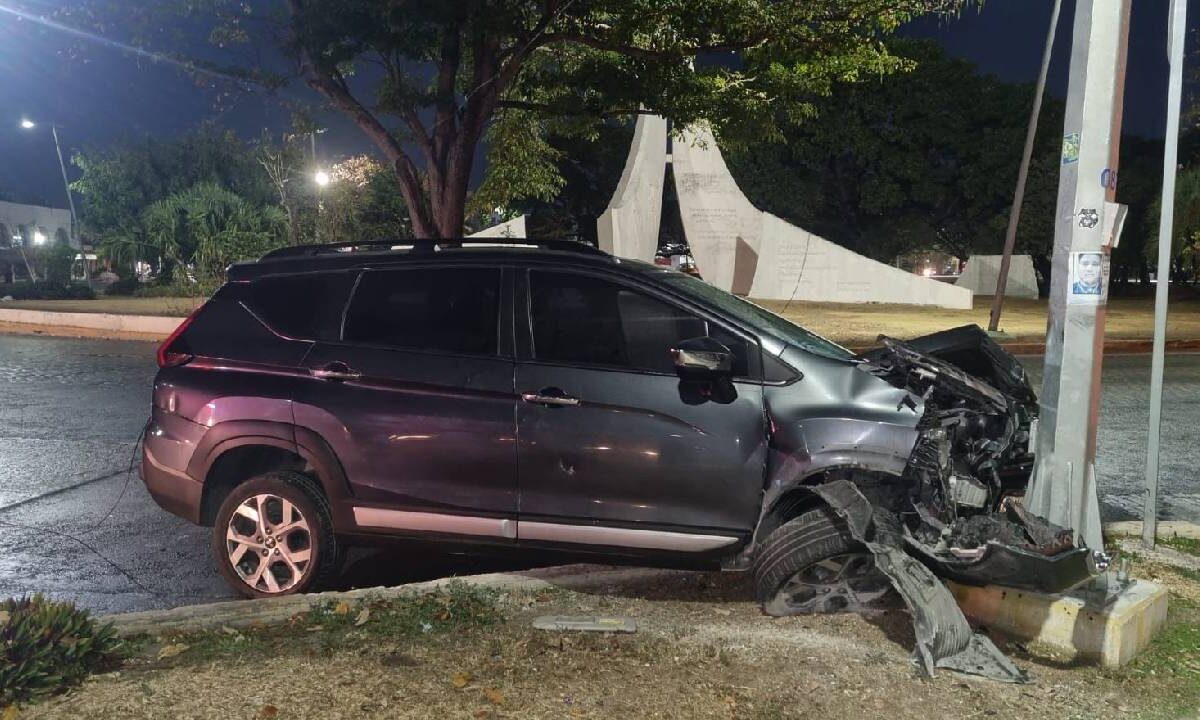 Accidente en el centro de Cancún.