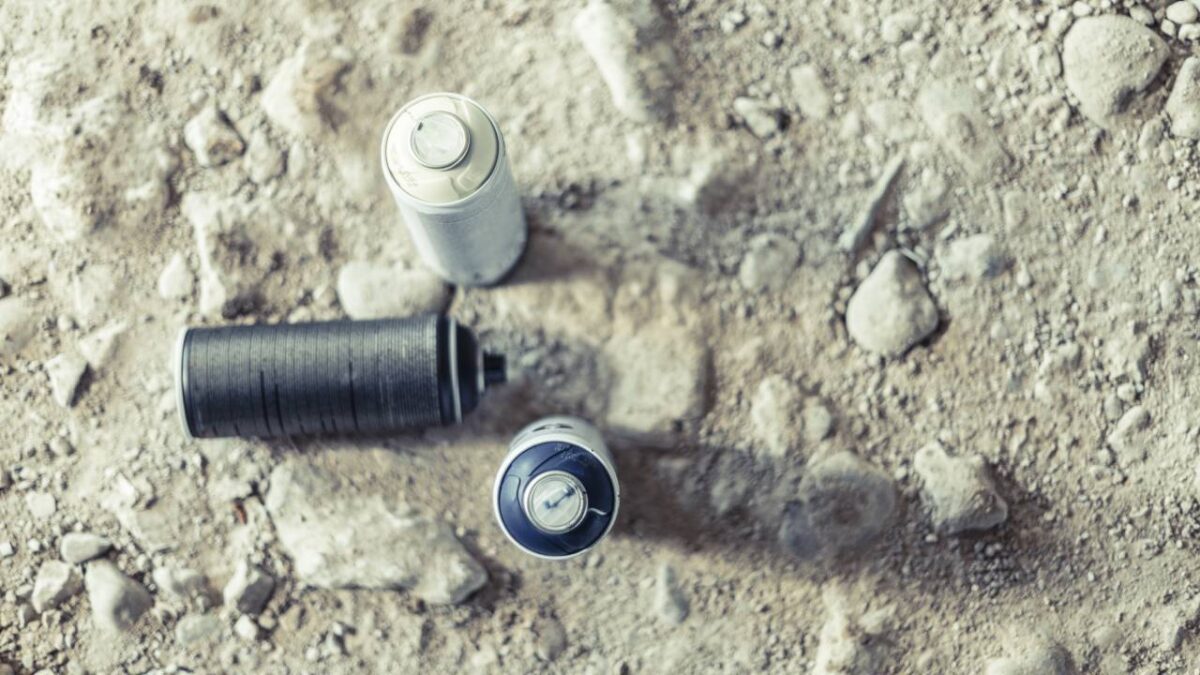 Baterías en la vía pública.