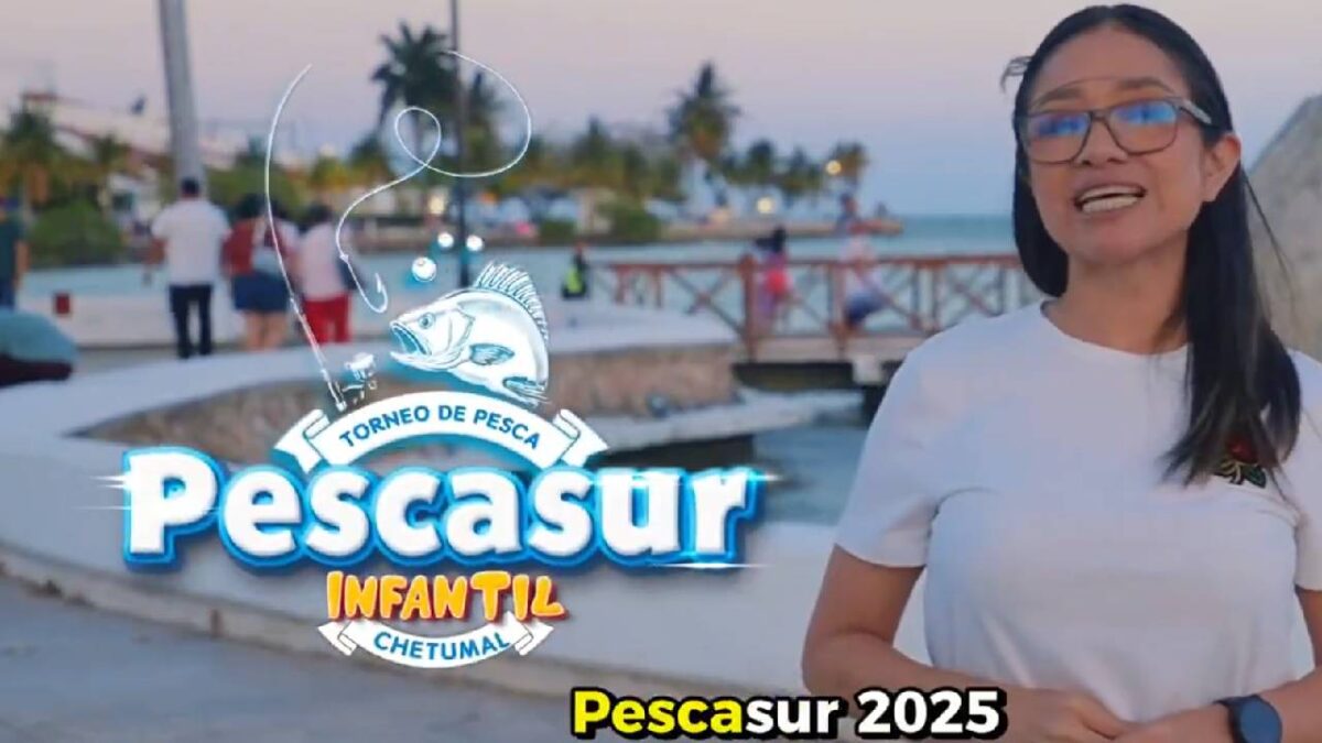 Torneo de pesa infantil en Chetumal.