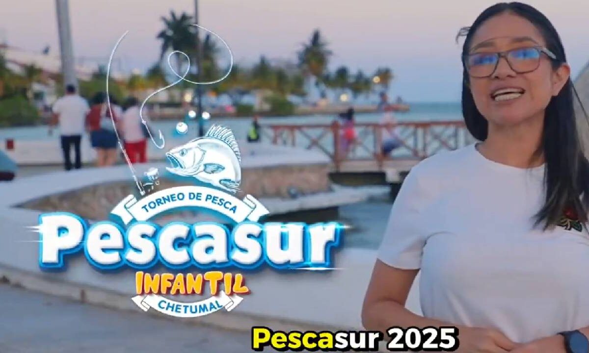 Torneo de pesa infantil en Chetumal.