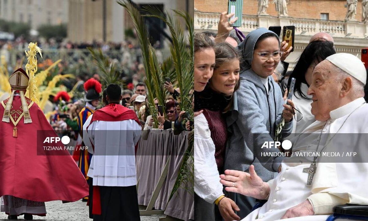 El Papa en el Domingo de Ramos.