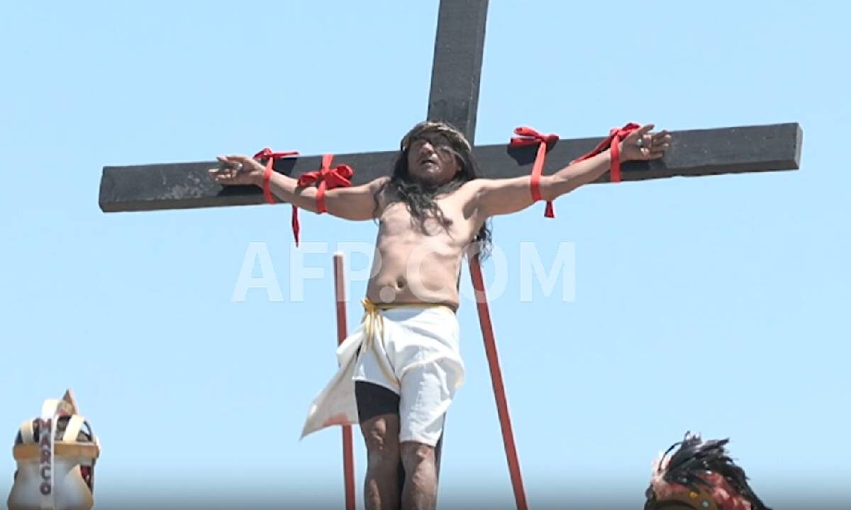 En Filipinas se realizó el Viacrucis.