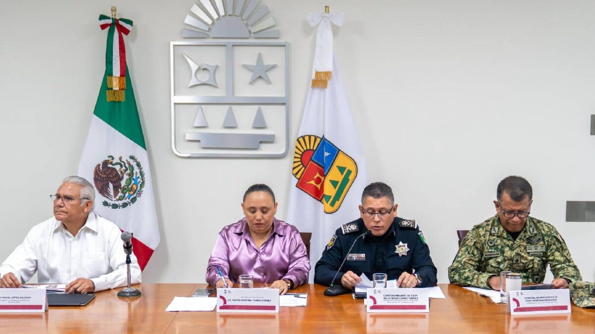 Gabinete de Seguridad de Quintana Roo.
