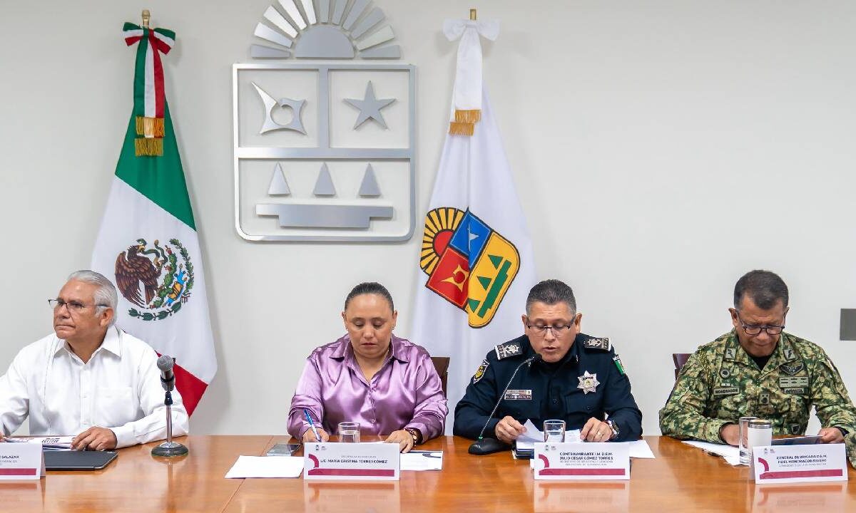 Gabinete de Seguridad de Quintana Roo.