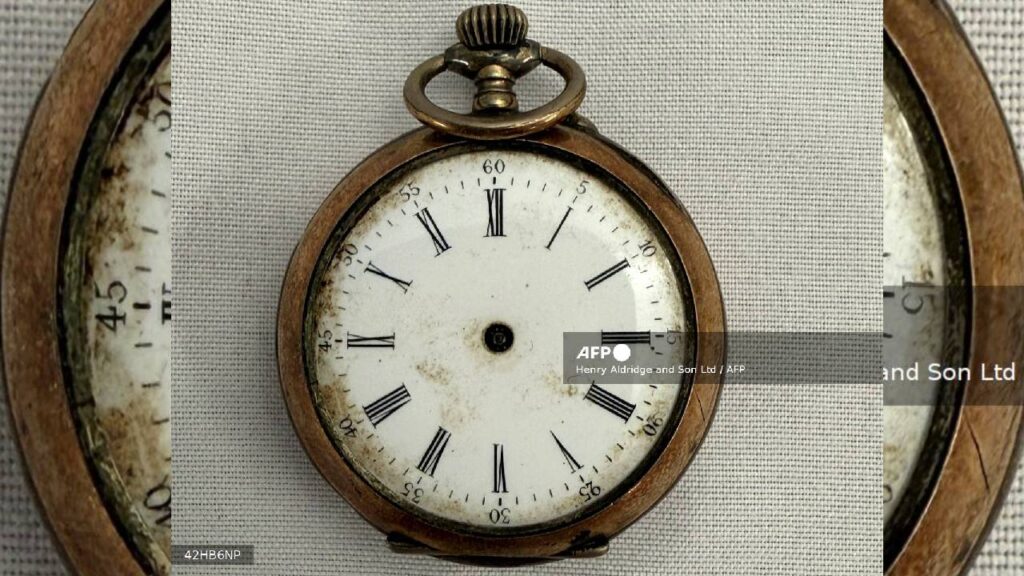 El reloj de una víctima del Titanic.