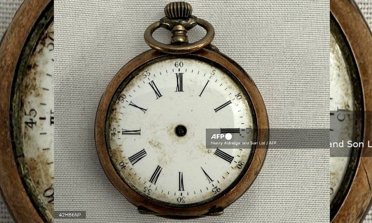 El reloj de una víctima del Titanic.