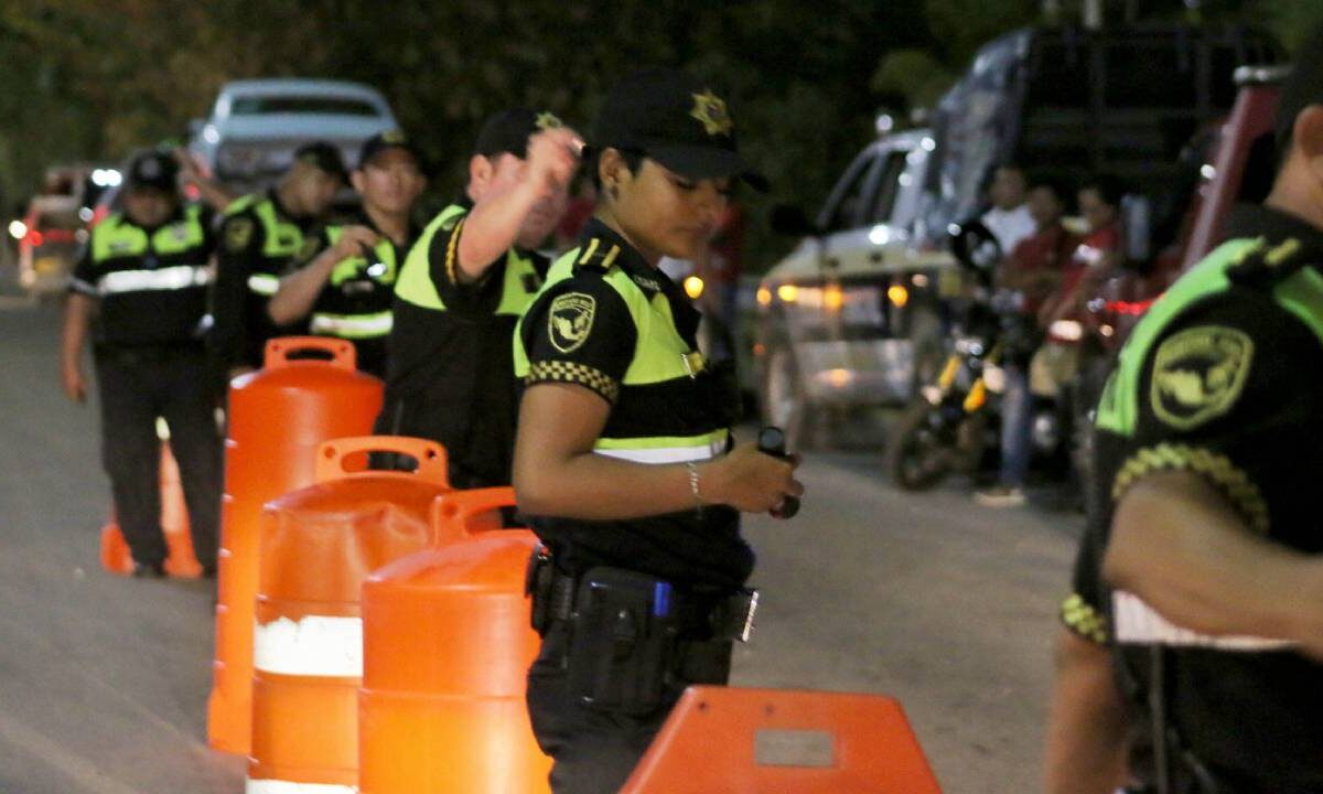 Alcoholímetro en Cancún.