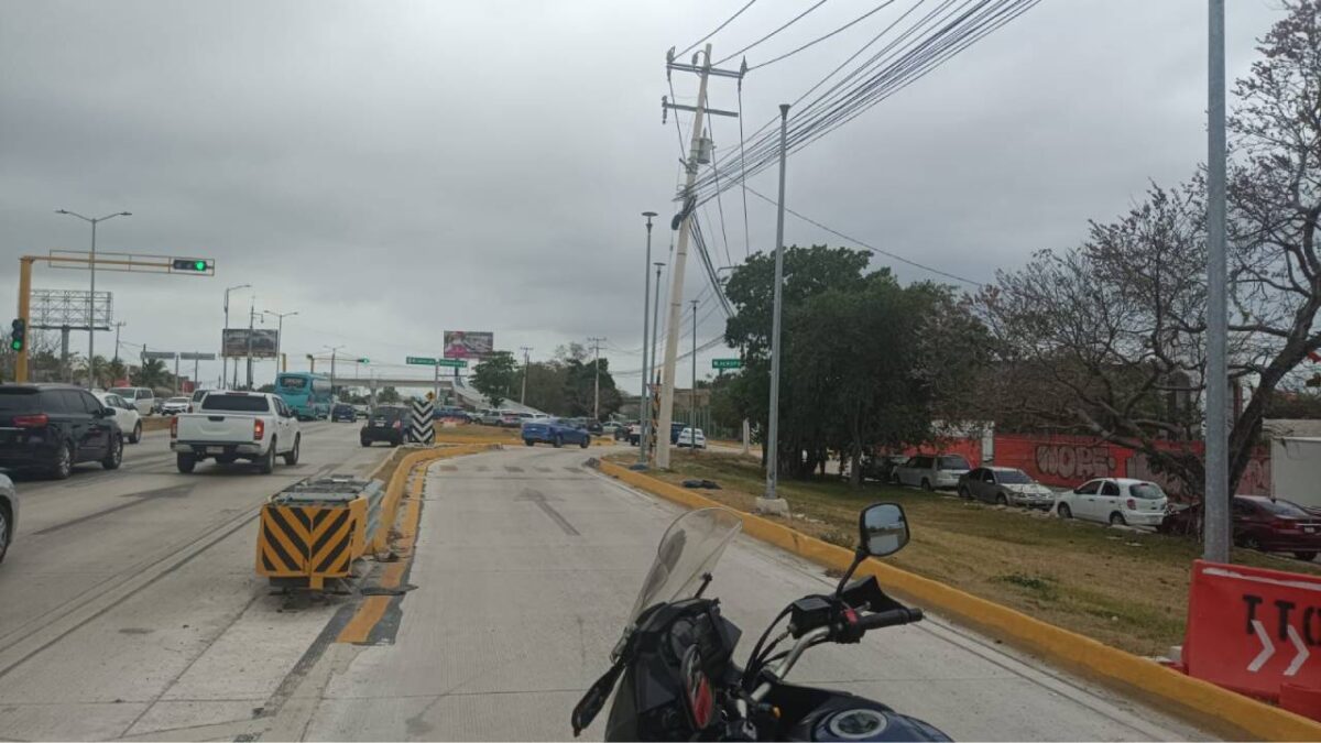 Cierres viales en Cancún.