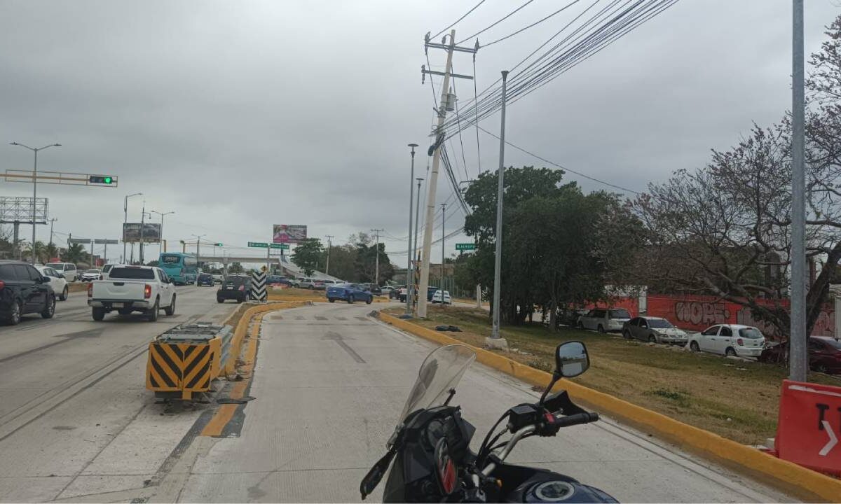 Cierres viales en Cancún.