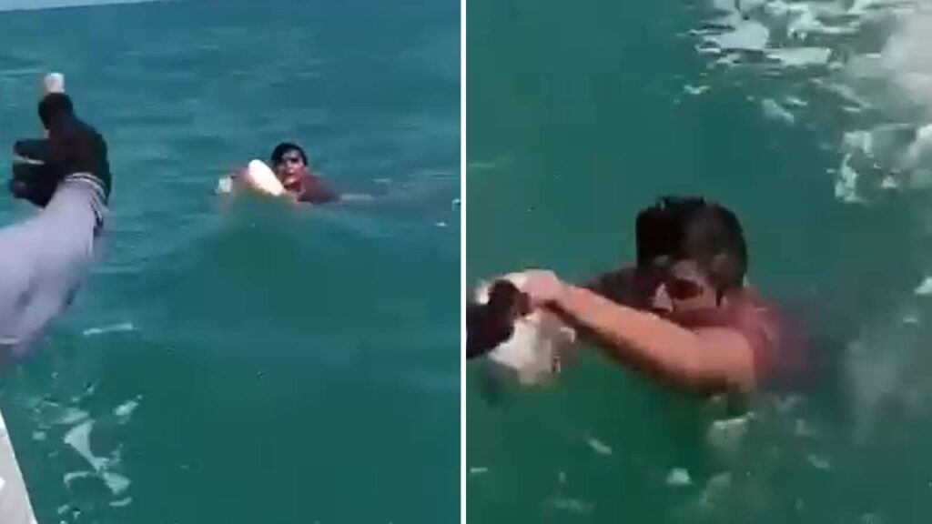 ¡Milagro en altamar! Los pescadores fueron hospitalizados.