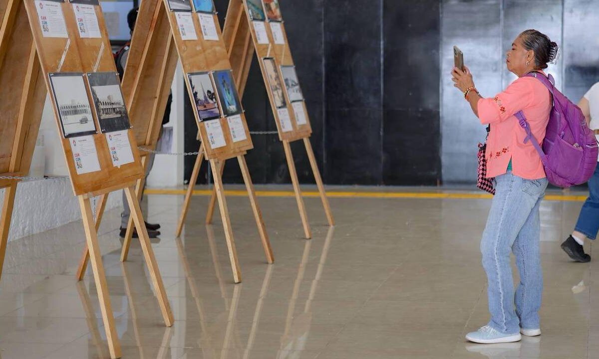 Exposición fotográfica de Cancún.