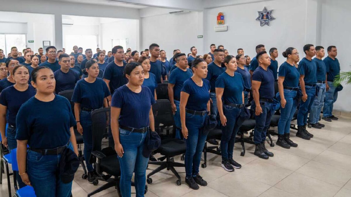 Formación de cadetes.