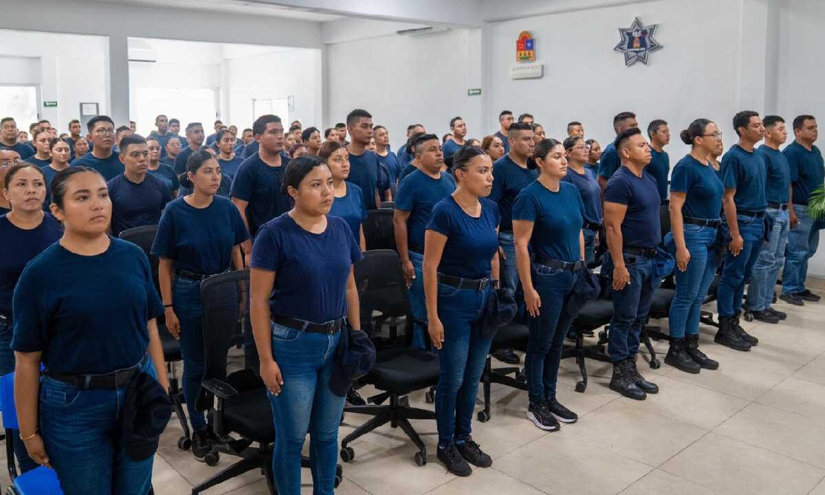 Formación de cadetes.