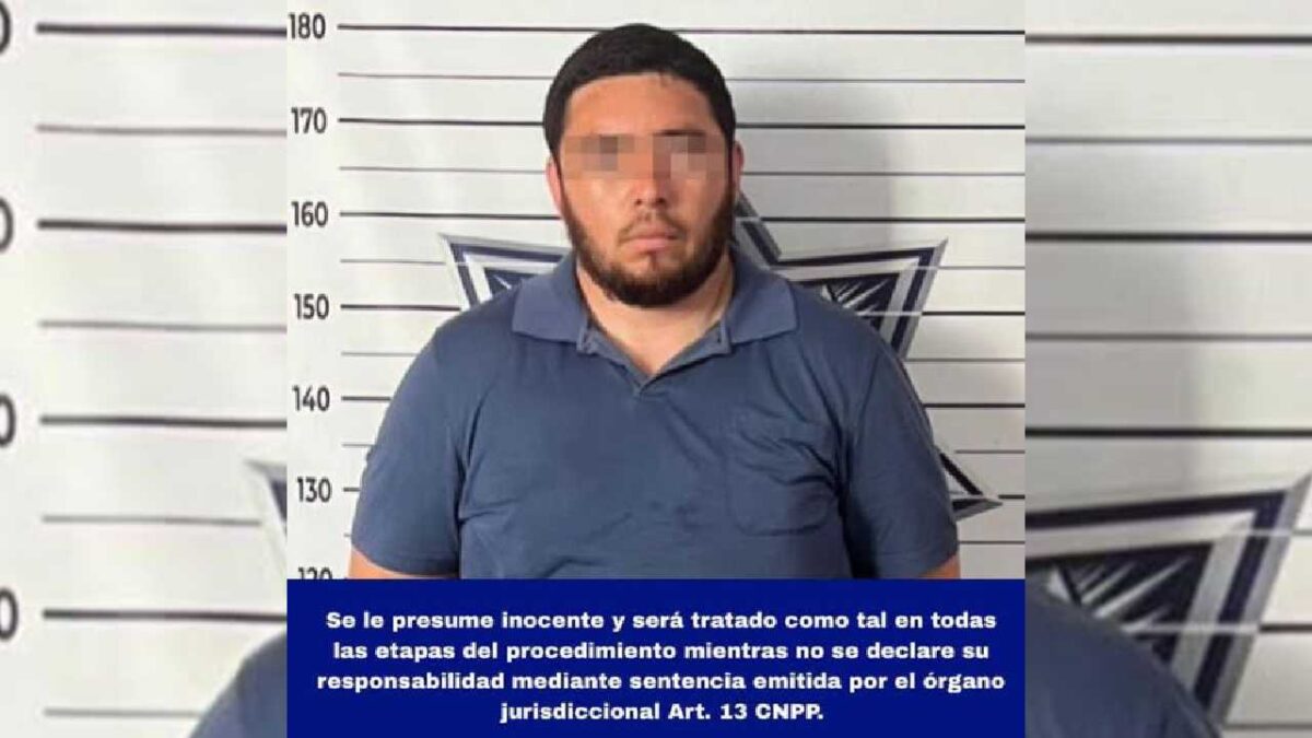 El sujeto fue detenido en Cancún.