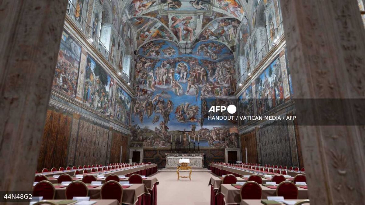Últimas noticias. Así luce la Capilla Sixtina.