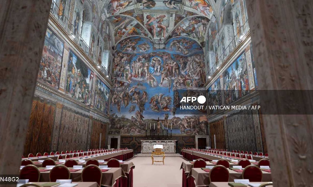 Últimas noticias. Así luce la Capilla Sixtina.